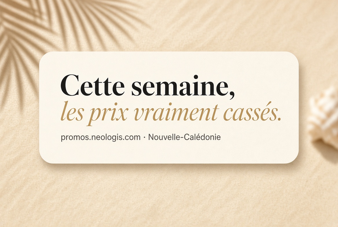 Nouveau site d'annonces gratuit pour poster vos promos et bons plans en Calédonie.
